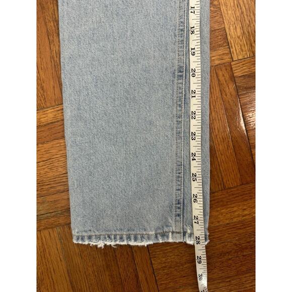 AGOLDE JEANS 90'S HIGH RISE PINCH WAIST STRAIGHT DISTRESSED SIZE 23 #54667 - Picture 9 of 16